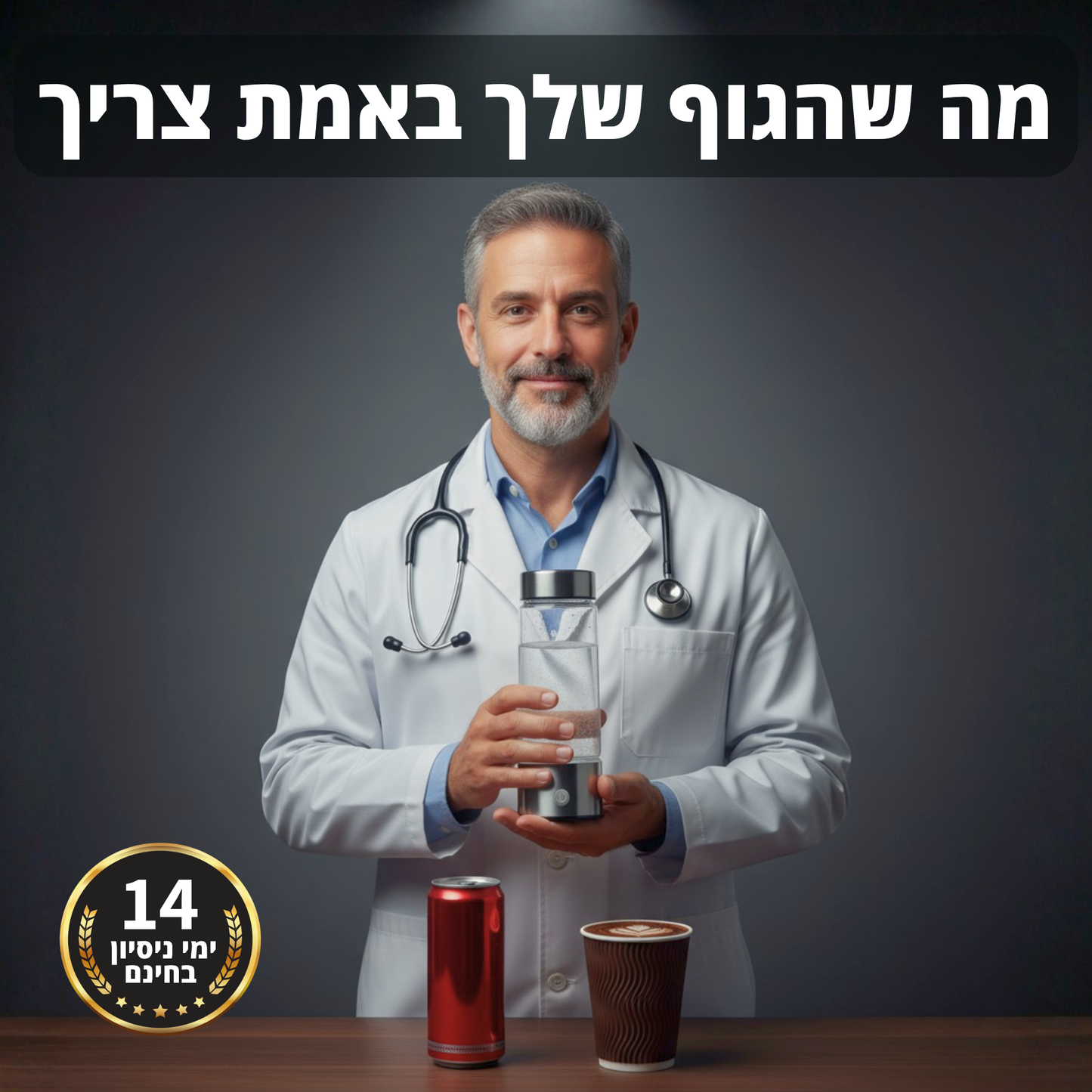 ™HydroGlow – בקבוק מים מעשיר במימן